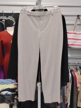 Kate Hill Beige Cropped Dress Pants